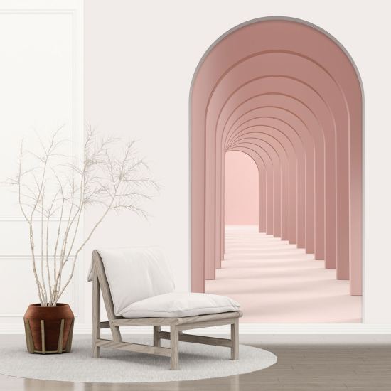 Optical Illusions Arch Wall Sticker - Arches Corridor