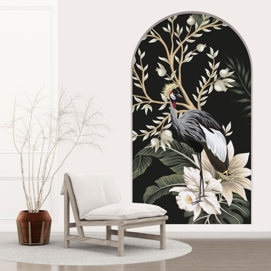 Optical Illusions Arch Wall Sticker - Bird