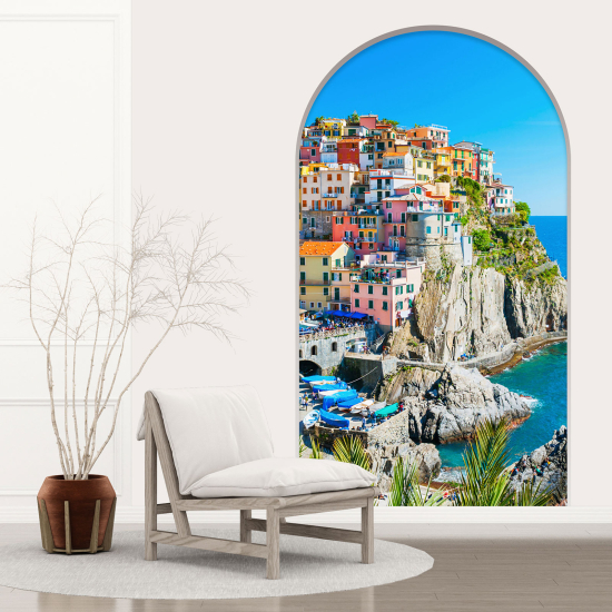 Optical Illusions Arch Wall Sticker - Cinque Terre