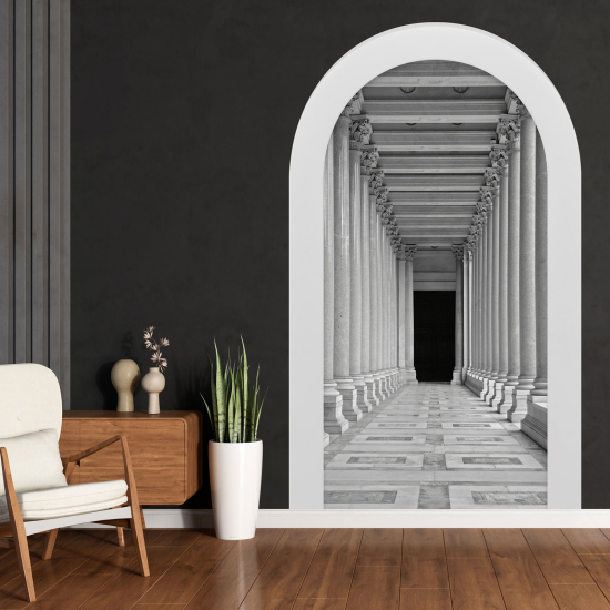 Optical Illusions Arch Wall Sticker - Columns