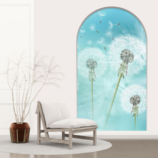 Optical Illusions Arch Wall Sticker - Dandelions