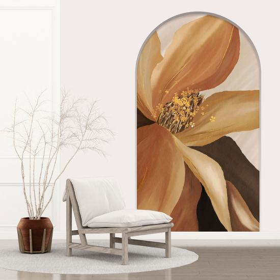 Optical Illusions Arch Wall Sticker - Flower