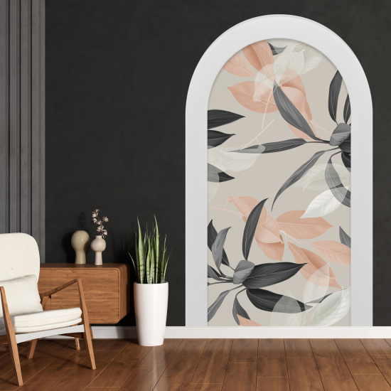 Optical Illusions Arch Wall Sticker - Flowers