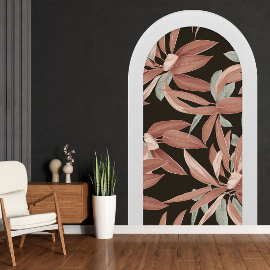 Optical Illusions Arch Wall Sticker - Flowers