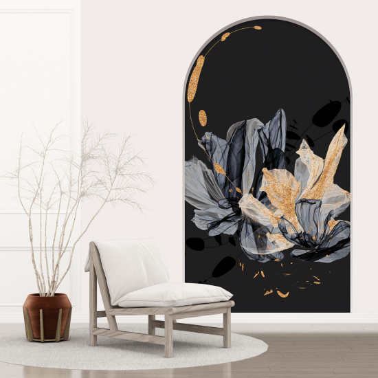 Optical Illusions Arch Wall Sticker - Flowers