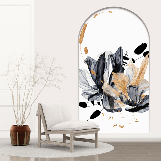 Optical Illusions Arch Wall Sticker - Flowers