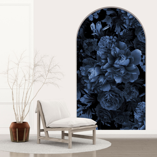 Optical Illusions Arch Wall Sticker - Flowers