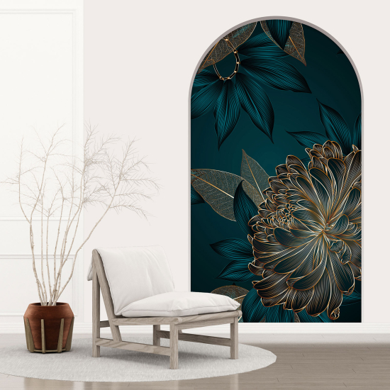 Optical Illusions Arch Wall Sticker - Flowers