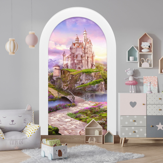 Optical Illusions Arch Wall Sticker for Kids - Enchanted Castle