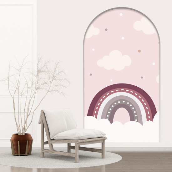 Optical Illusions Arch Wall Sticker for Kids - Rainbow