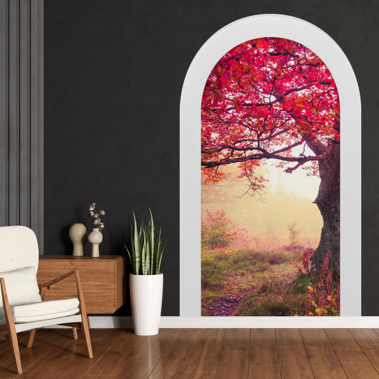 Optical Illusions Arch Wall Sticker - Forest