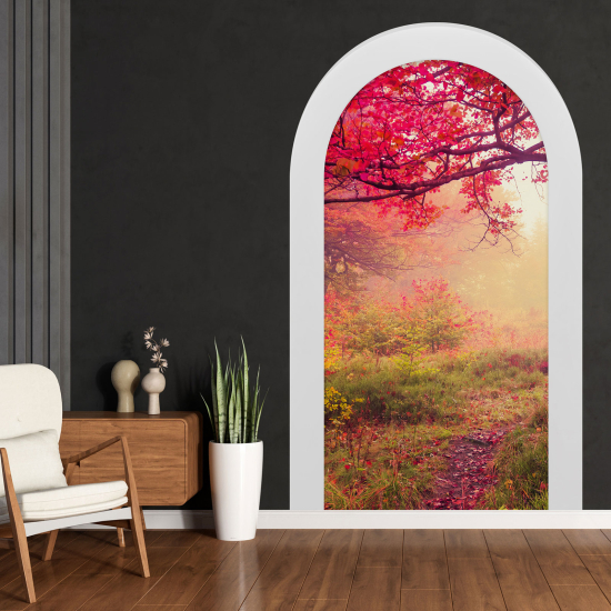 Optical Illusions Arch Wall Sticker - Forest