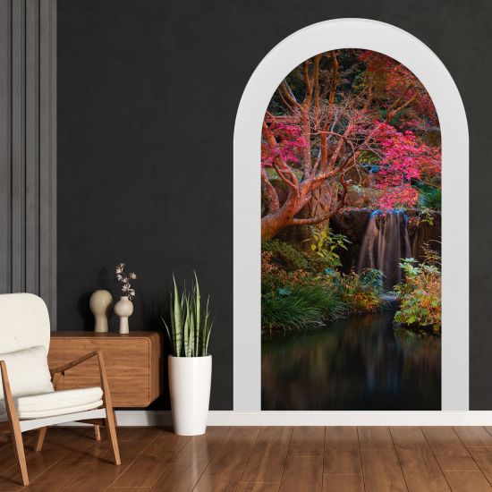 Optical Illusions Arch Wall Sticker - Forest