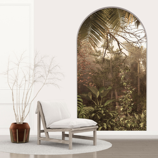 Optical Illusions Arch Wall Sticker - Forest