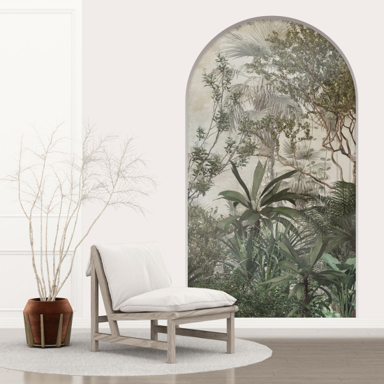 Optical Illusions Arch Wall Sticker - Forest