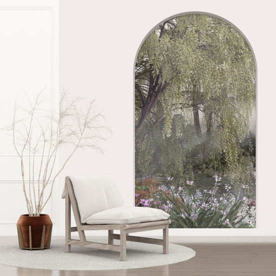 Optical Illusions Arch Wall Sticker - Forest