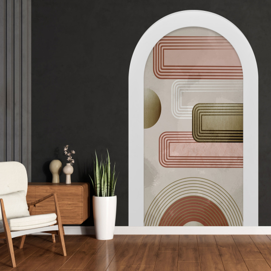 Optical Illusions Arch Wall Sticker - Geometric Pattern