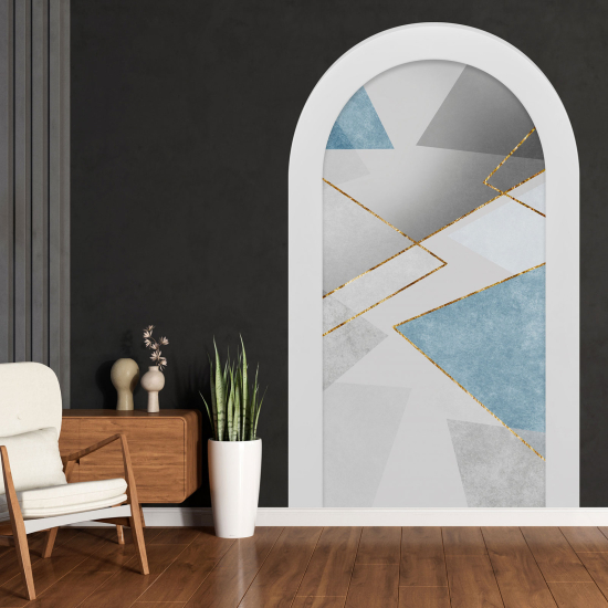 Optical Illusions Arch Wall Sticker - Geometric pattern