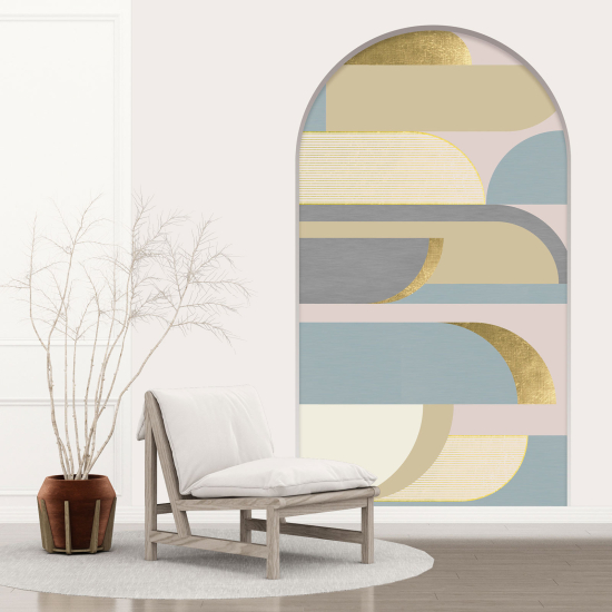 Optical Illusions Arch Wall Sticker - Geometric Pattern