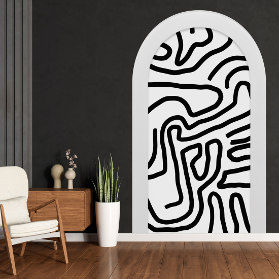 Optical Illusions Arch Wall Sticker - Graphic Pattern