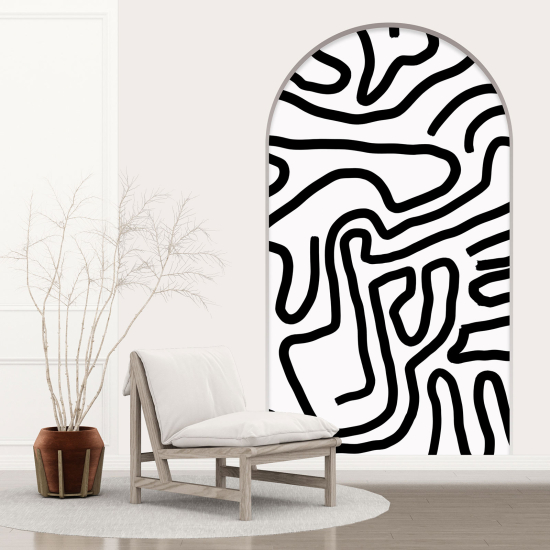 Optical Illusions Arch Wall Sticker - Graphic pattern