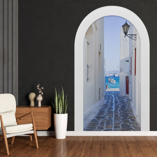 Optical Illusions Arch Wall Sticker - Greek Alley