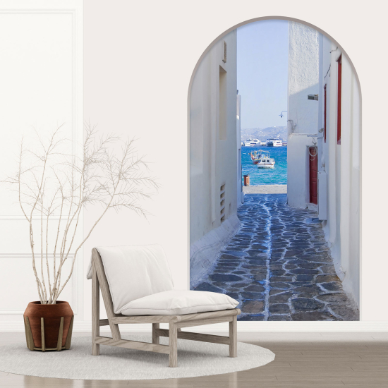 Optical Illusions Arch Wall Sticker - Greek Alley