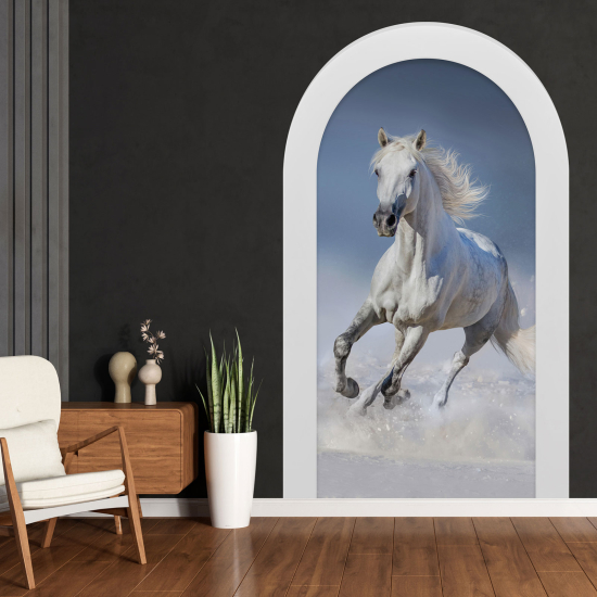 Optical Illusions Arch Wall Sticker - Horse