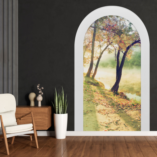 Optical Illusions Arch Wall Sticker - Landscape