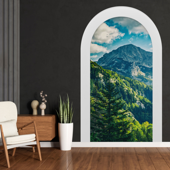 Optical Illusions Arch Wall Sticker - Landscape