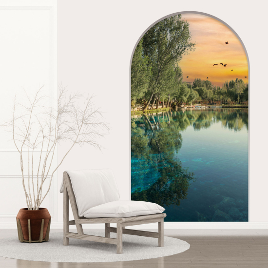 Optical Illusions Arch Wall Sticker - Landscape