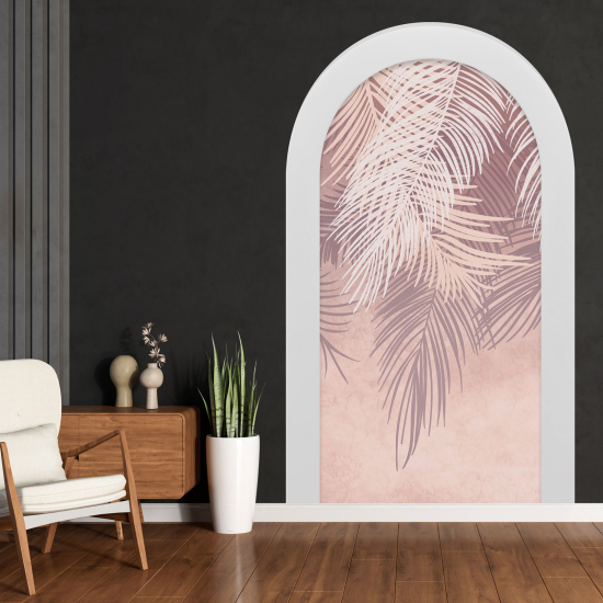 Optical Illusions Arch Wall Sticker - Leaves