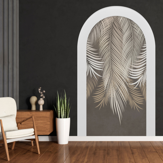 Optical Illusions Arch Wall Sticker - Leaves