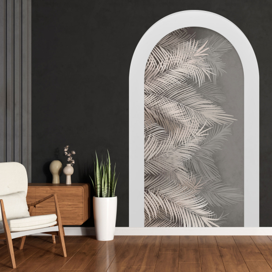 Optical Illusions Arch Wall Sticker - Leaves