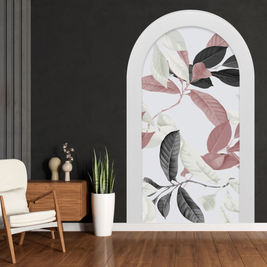 Optical Illusions Arch Wall Sticker - Leaves