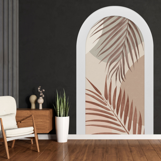 Optical Illusions Arch Wall Sticker - Leaves