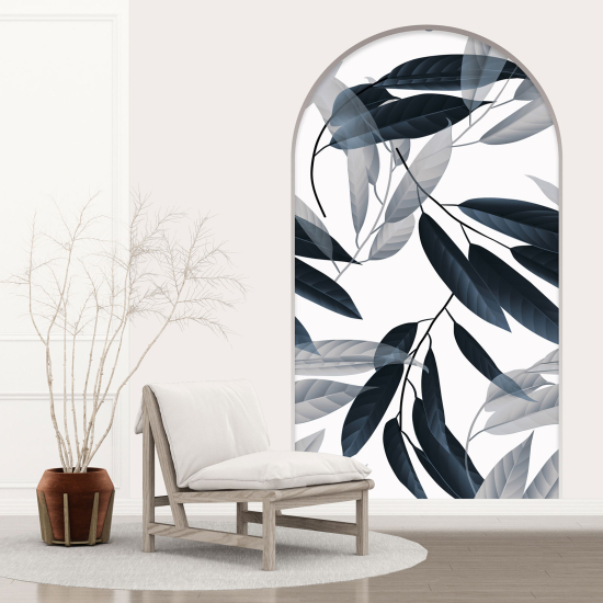 Optical Illusions Arch Wall Sticker - Leaves