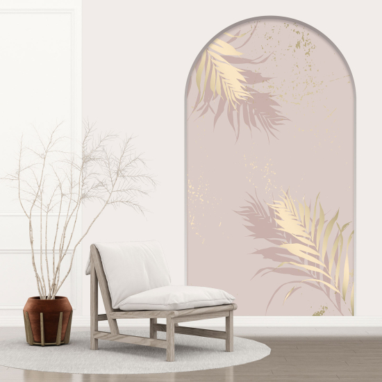 Optical Illusions Arch Wall Sticker - Leaves