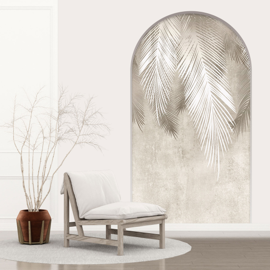 Optical Illusions Arch Wall Sticker - Leaves