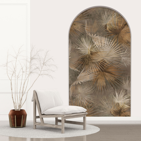 Optical Illusions Arch Wall Sticker - Leaves