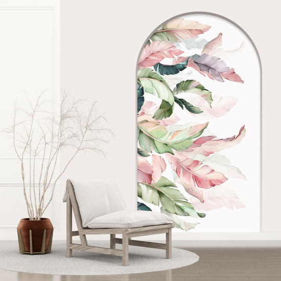 Optical Illusions Arch Wall Sticker - Leaves