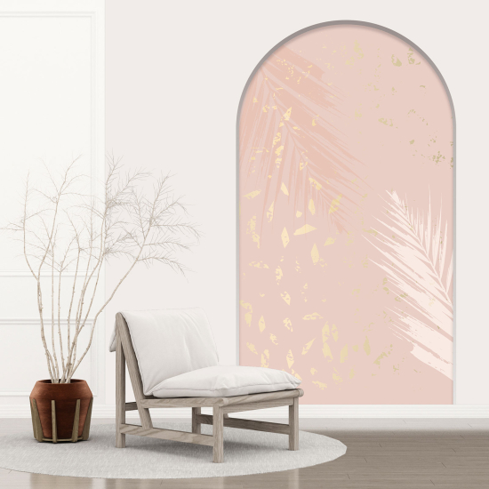 Optical Illusions Arch Wall Sticker - Leaves