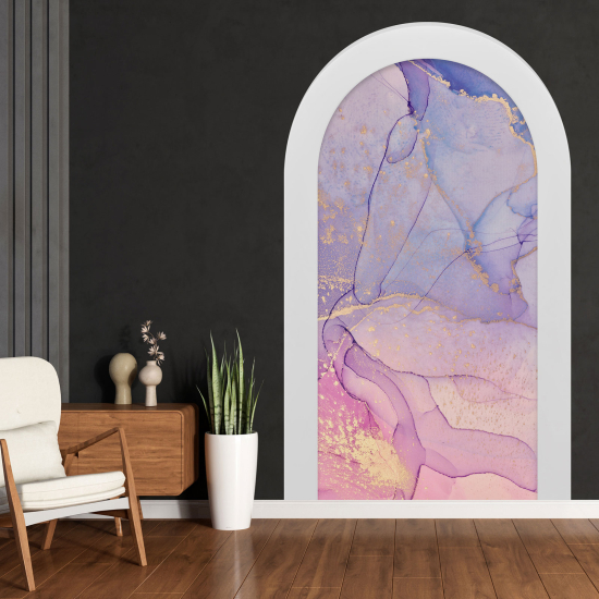 Optical Illusions Arch Wall Sticker - Marbled Effect