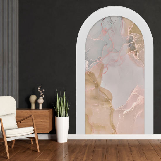 Optical Illusions Arch Wall Sticker - Marbled Effect