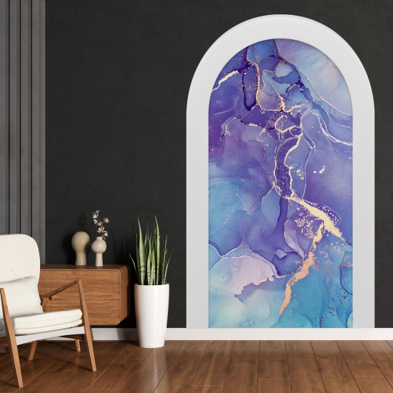 Optical Illusions Arch Wall Sticker - Marbled Effect