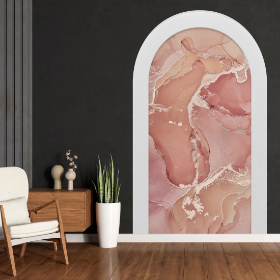 Optical Illusions Arch Wall Sticker - Marbled Effect