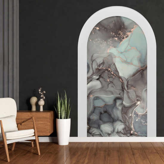 Optical Illusions Arch Wall Sticker - Marbled Effect