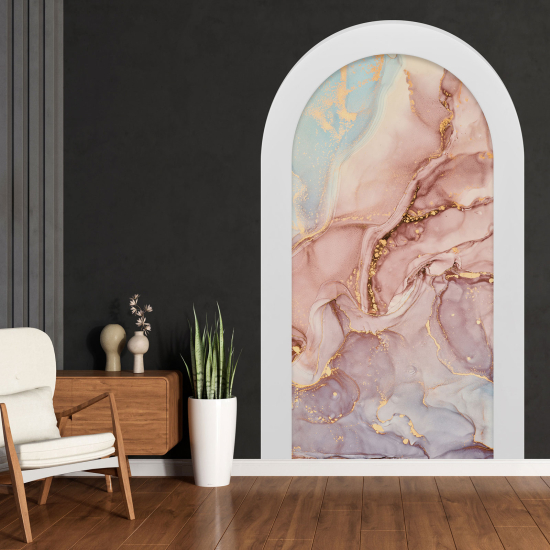 Optical Illusions Arch Wall Sticker - Marbled Effect