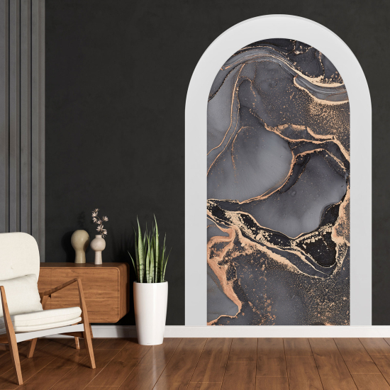 Optical Illusions Arch Wall Sticker - Marbled Effect