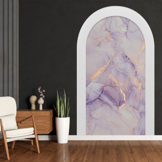 Optical Illusions Arch Wall Sticker - Marbled Effect